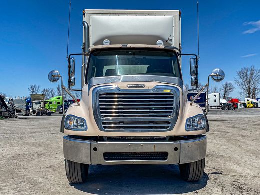 FREIGHTLINER M2 112 CURTAIN SIDE BOX WITH CRANE